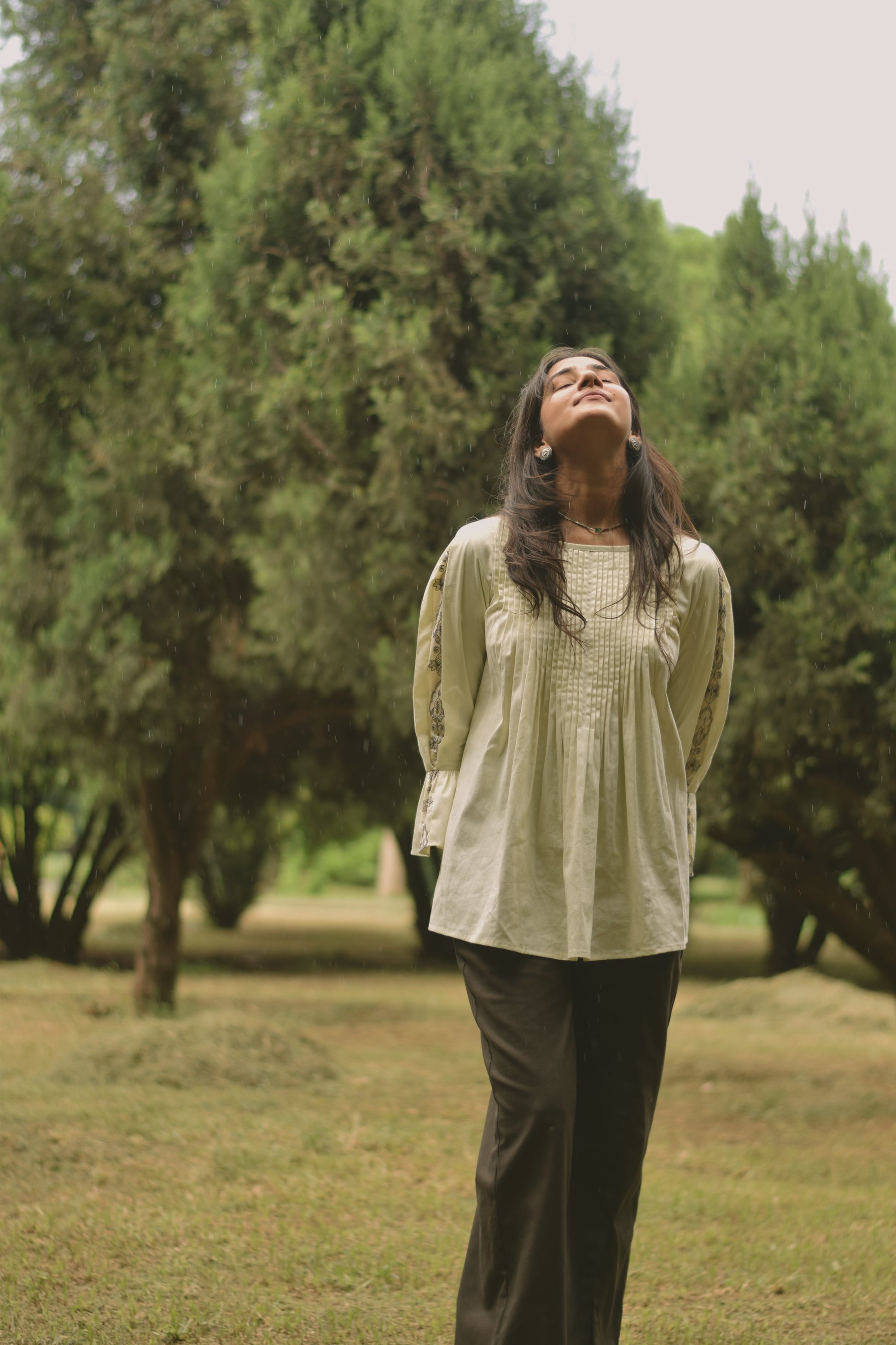 Nazaara Embroidered Sleeve Top