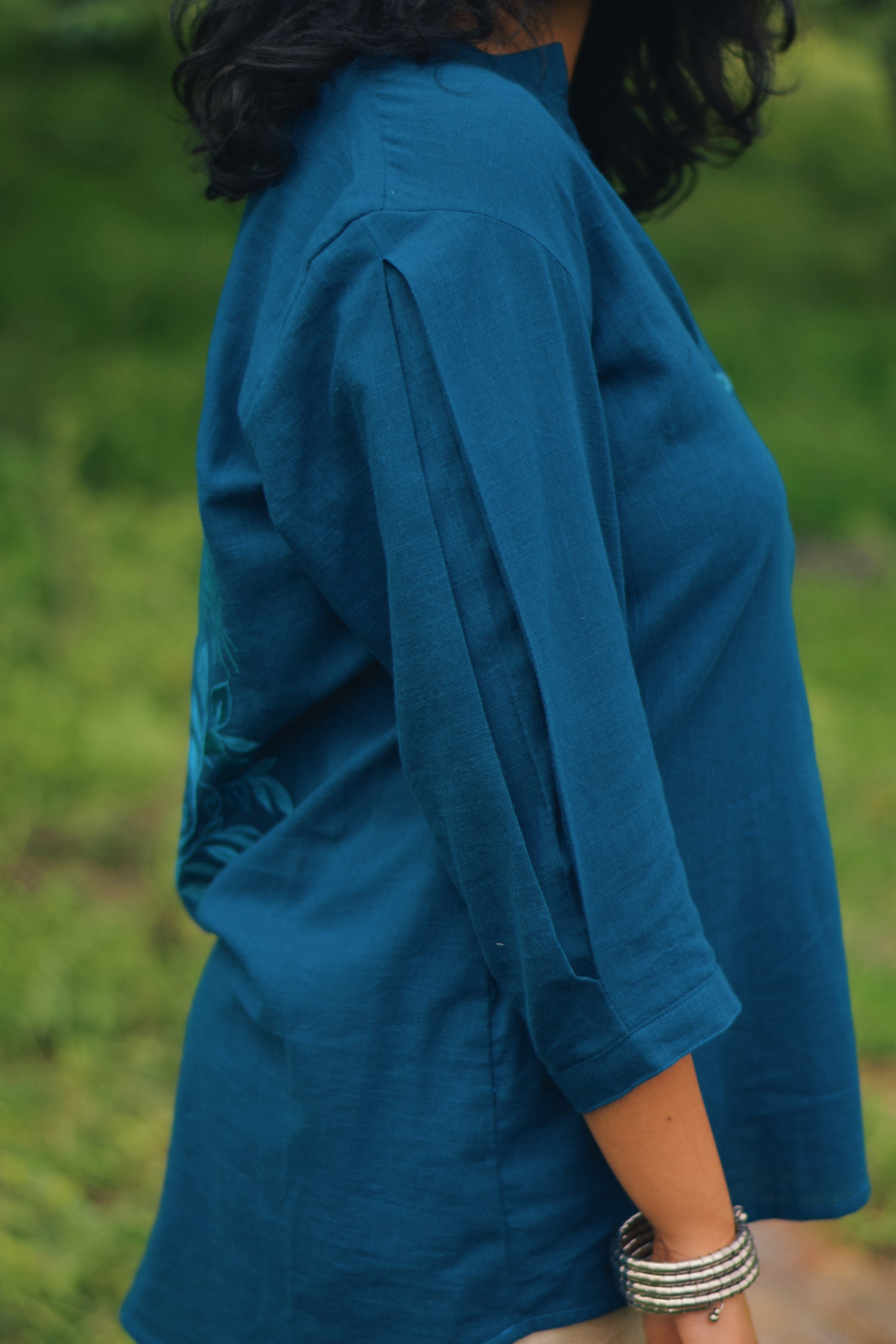 Ocean Muse Embroidered Kurta