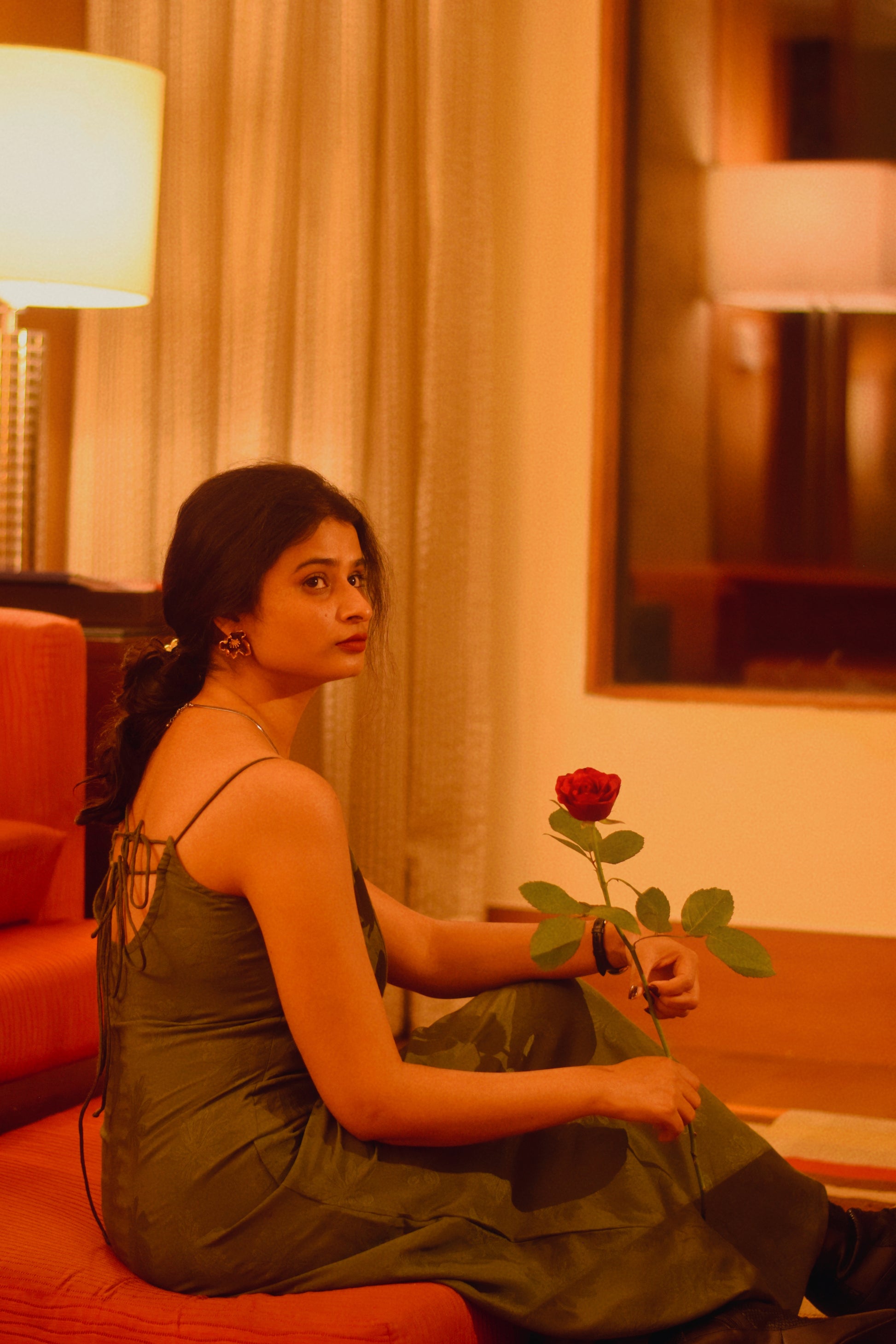 Aurelia Jacquard Adjustable Slip Dress