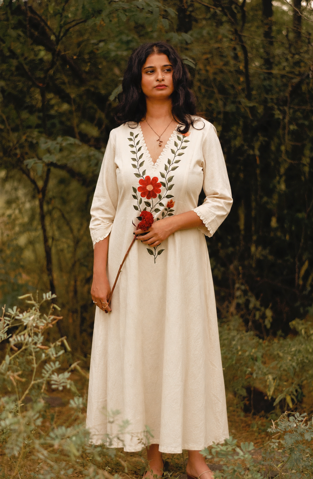 Embroidered Bloom Dress