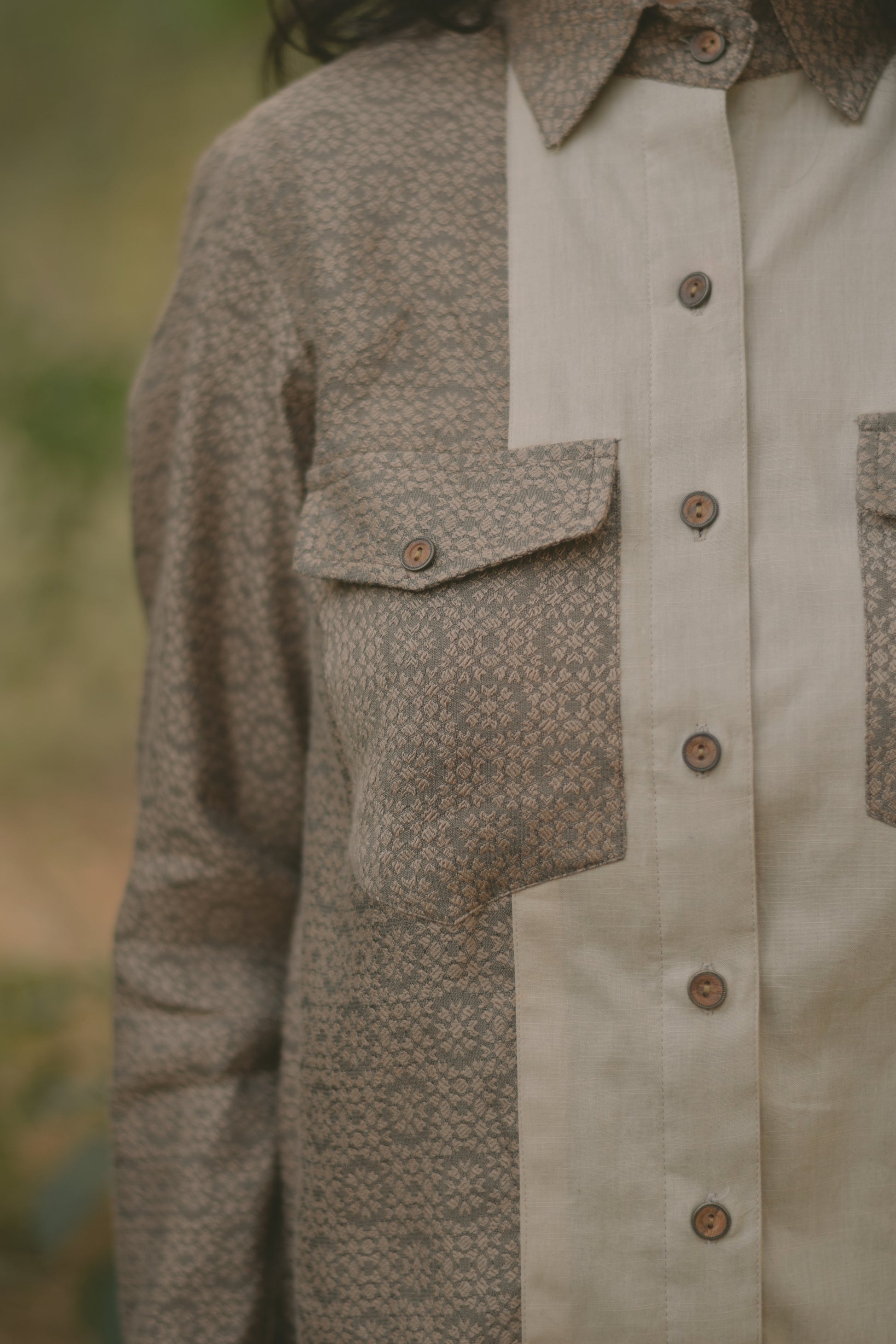 Dual Weave Loose Fit Shirt