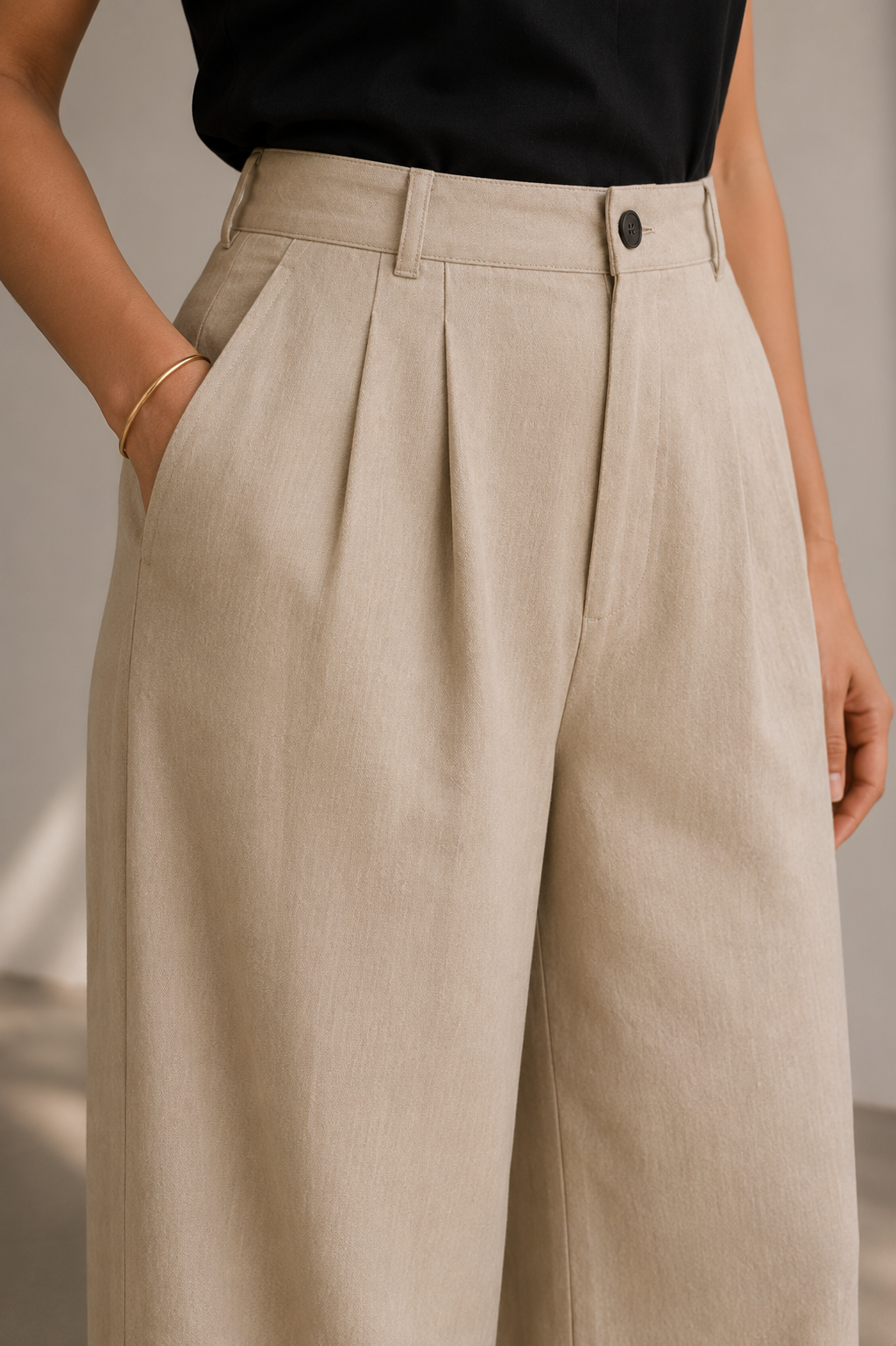 Terra High Rise Wide-Leg Trousers