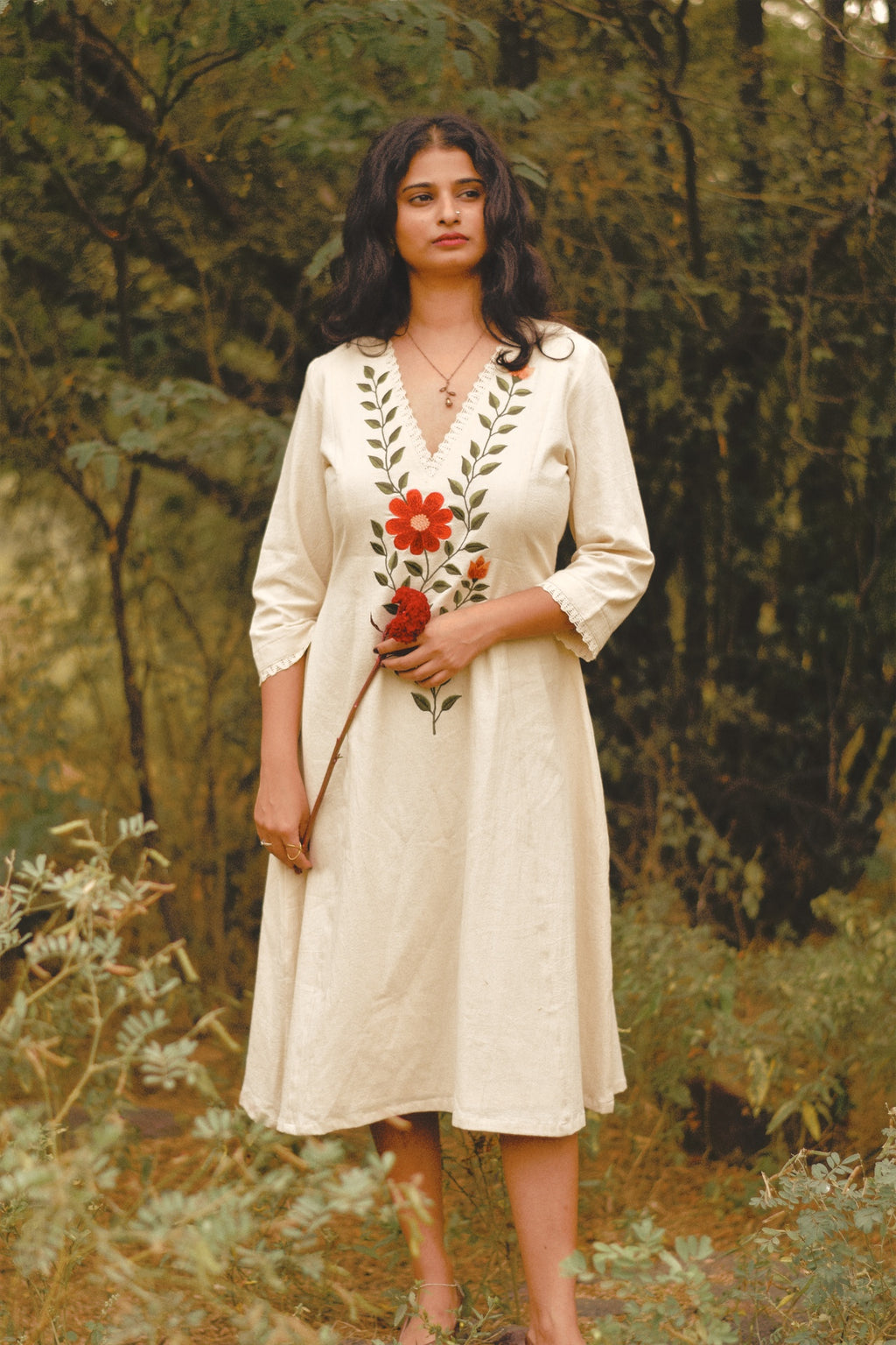 Embroidered Bloom Dress