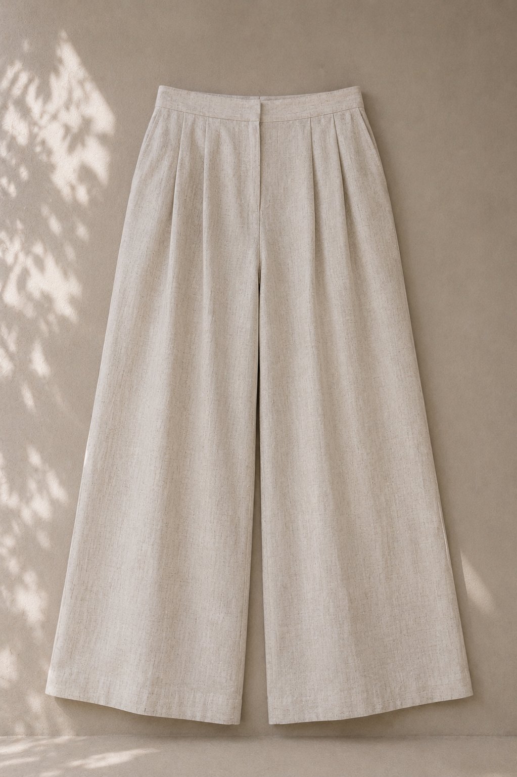 Mandarin Wide-Leg Pants