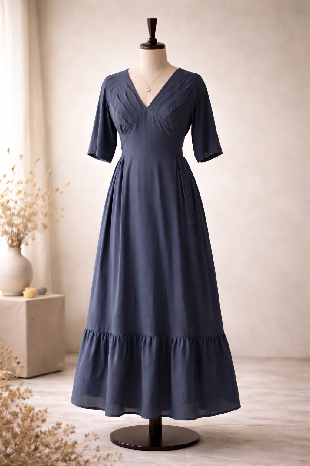 Amara Waist-Tie Maxi Dress