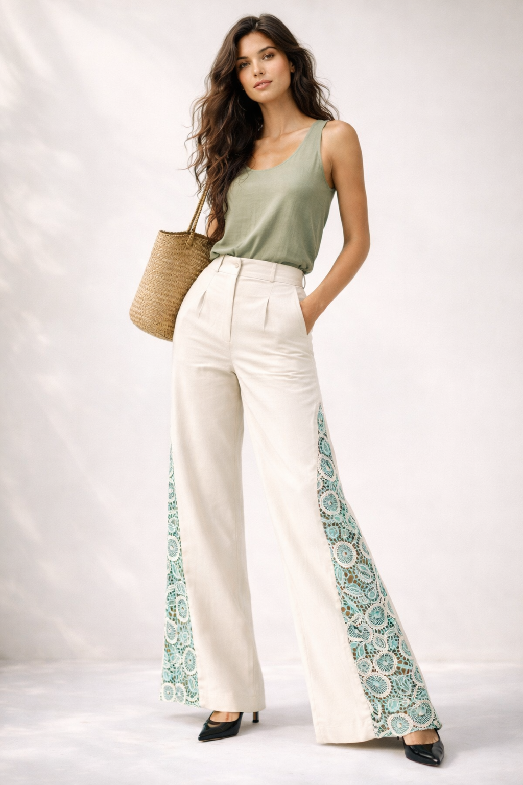 Grace Embroidered Pants