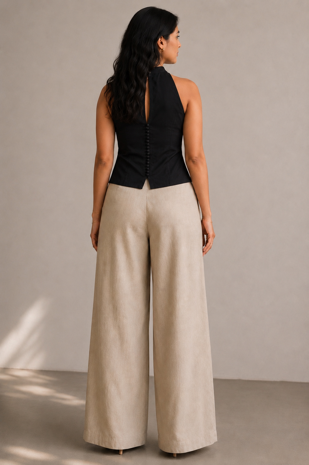 Terra High Rise Wide-Leg Trousers