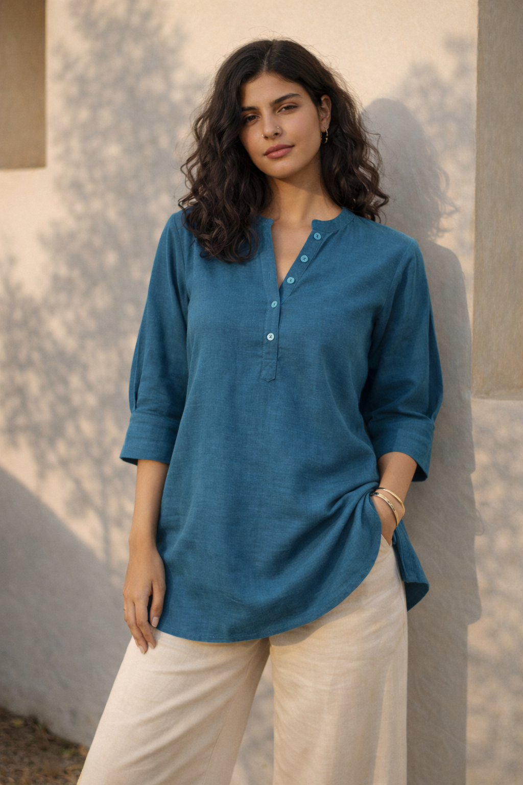Ocean Muse Embroidered Kurta