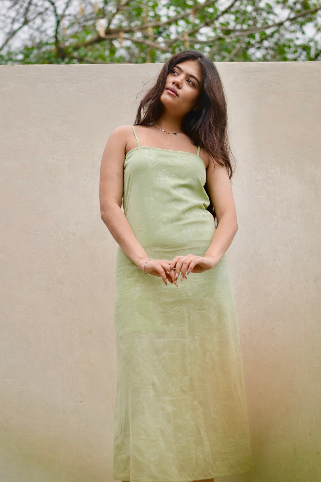 Sage Green Slip Dress