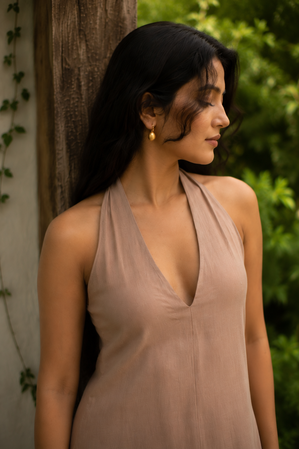 Sand Dune Halter Neck Dress