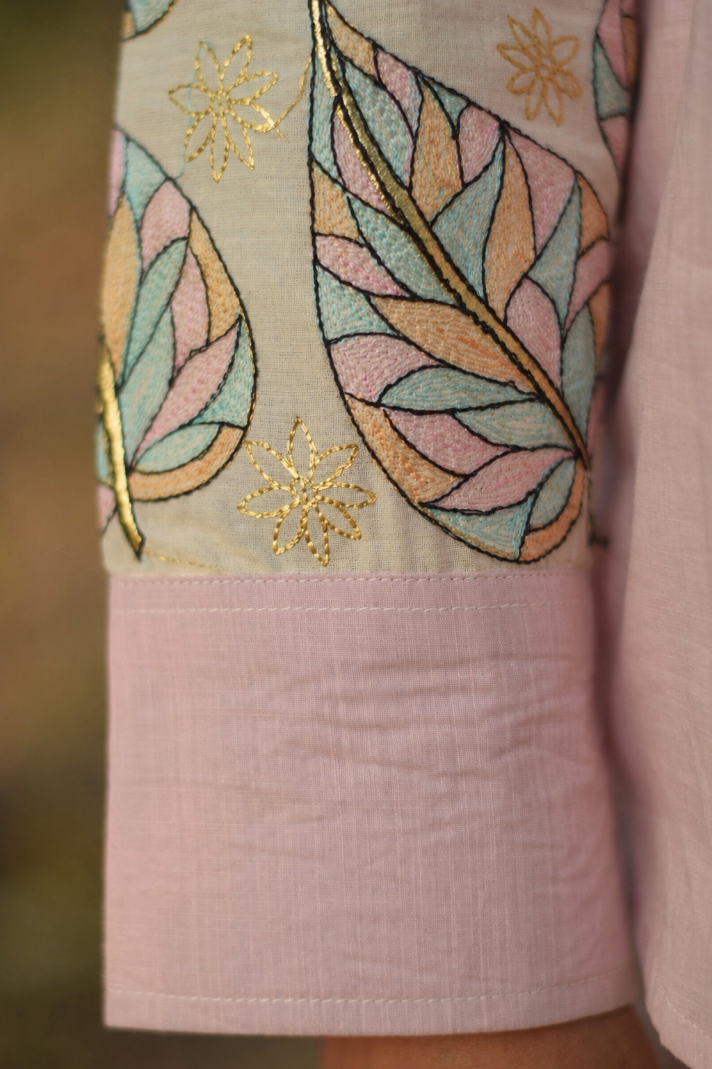 Petalcraft Pink Embroidered Shirt