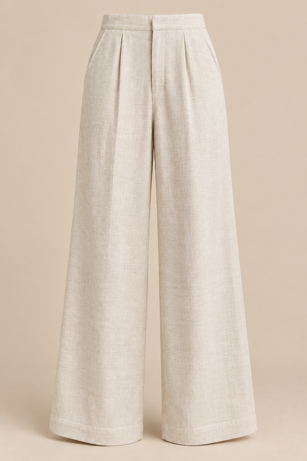 Mandarin Wide-Leg Pants