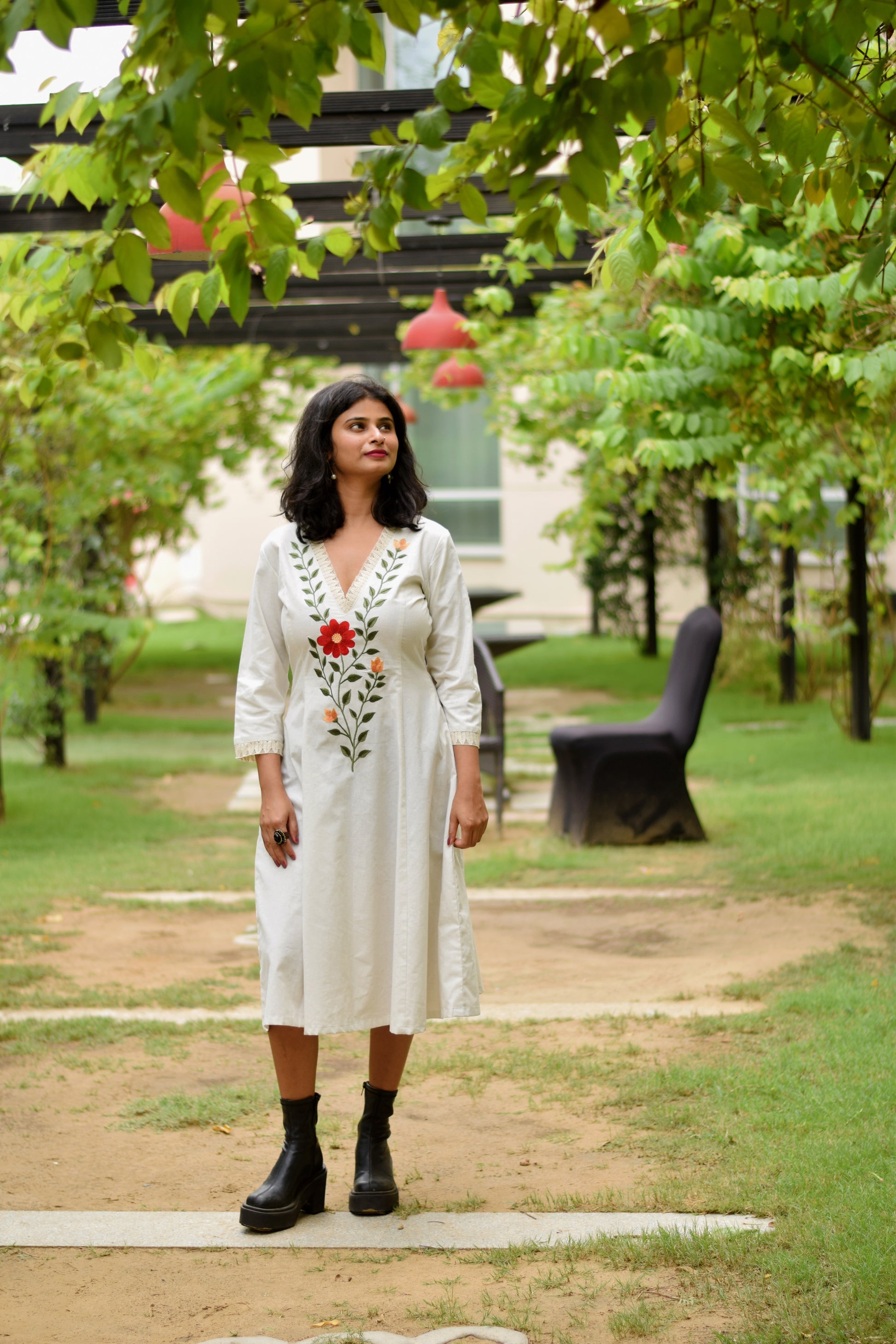 Embroidered Bloom Dress