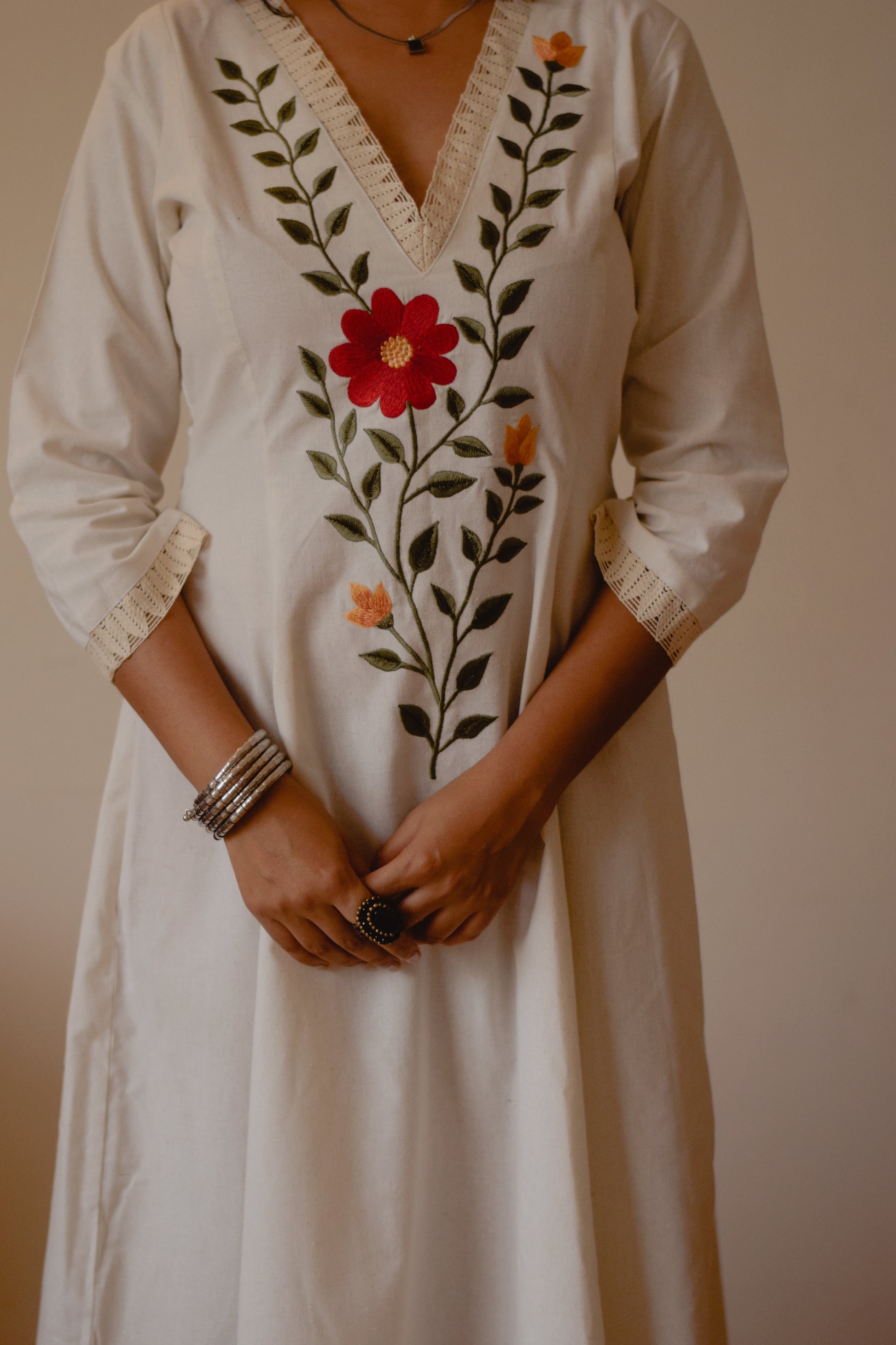 Embroidered Bloom Dress