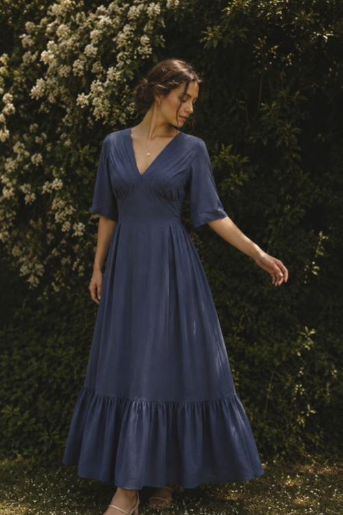 Amara Waist-Tie Maxi Dress