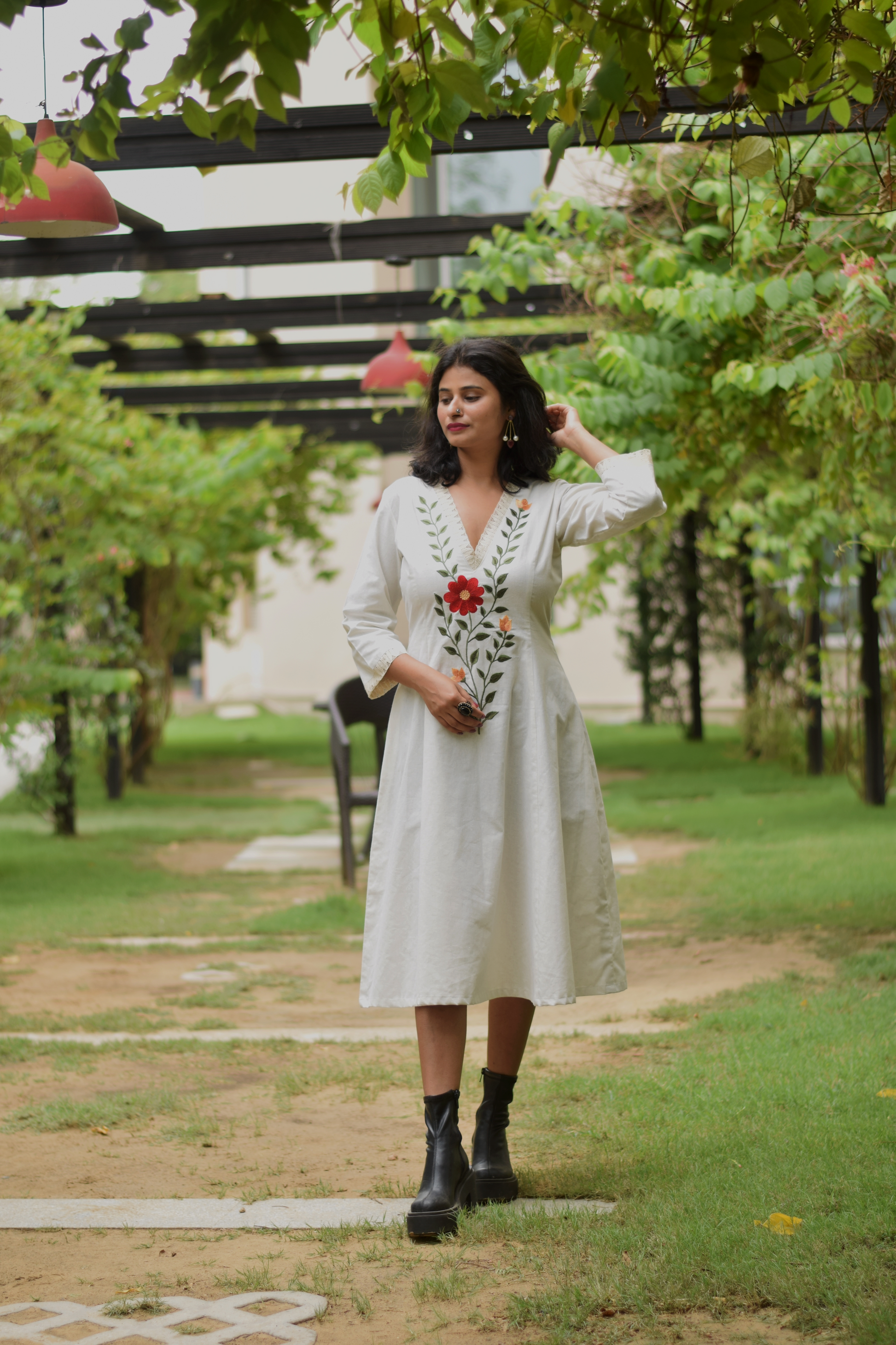 Embroidered Bloom Dress