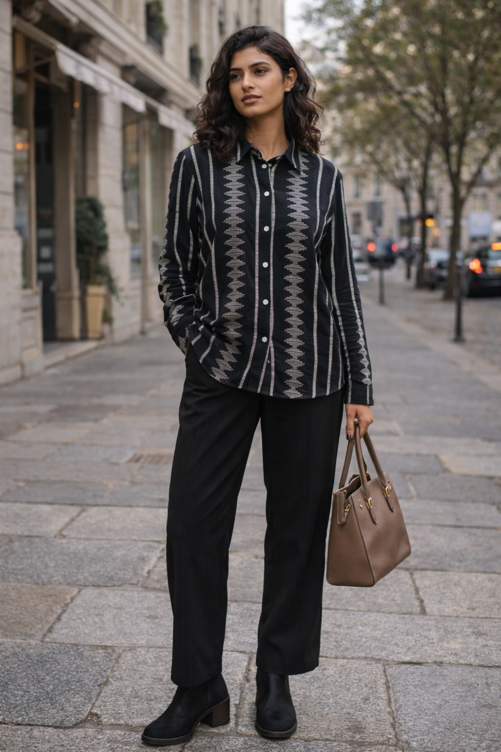 Midnight Tribal Pattern Shirt