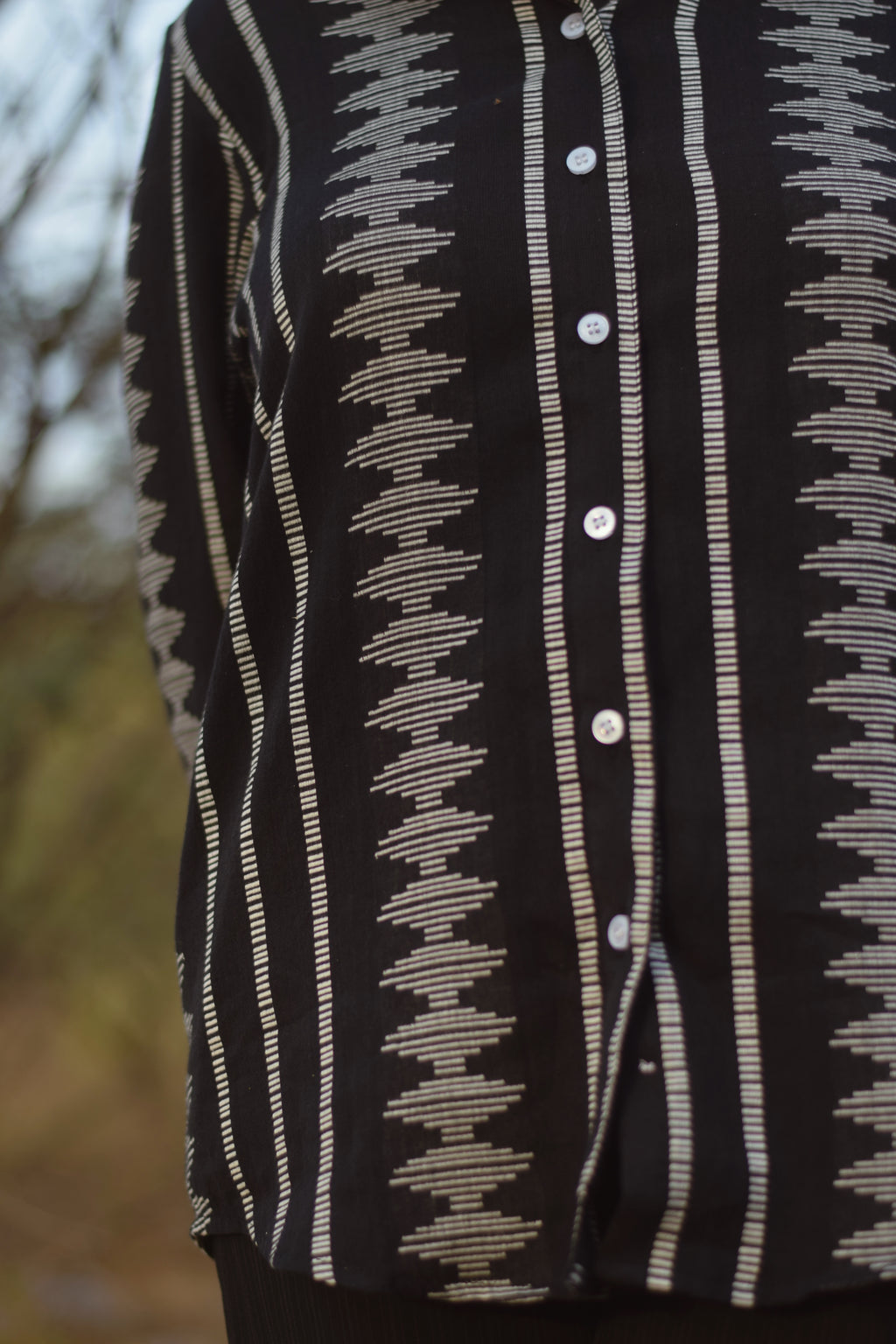 Midnight Tribal Pattern Shirt