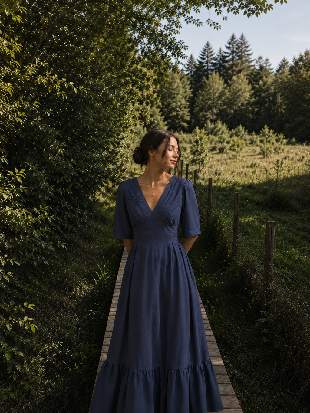 Amara Waist-Tie Maxi Dress