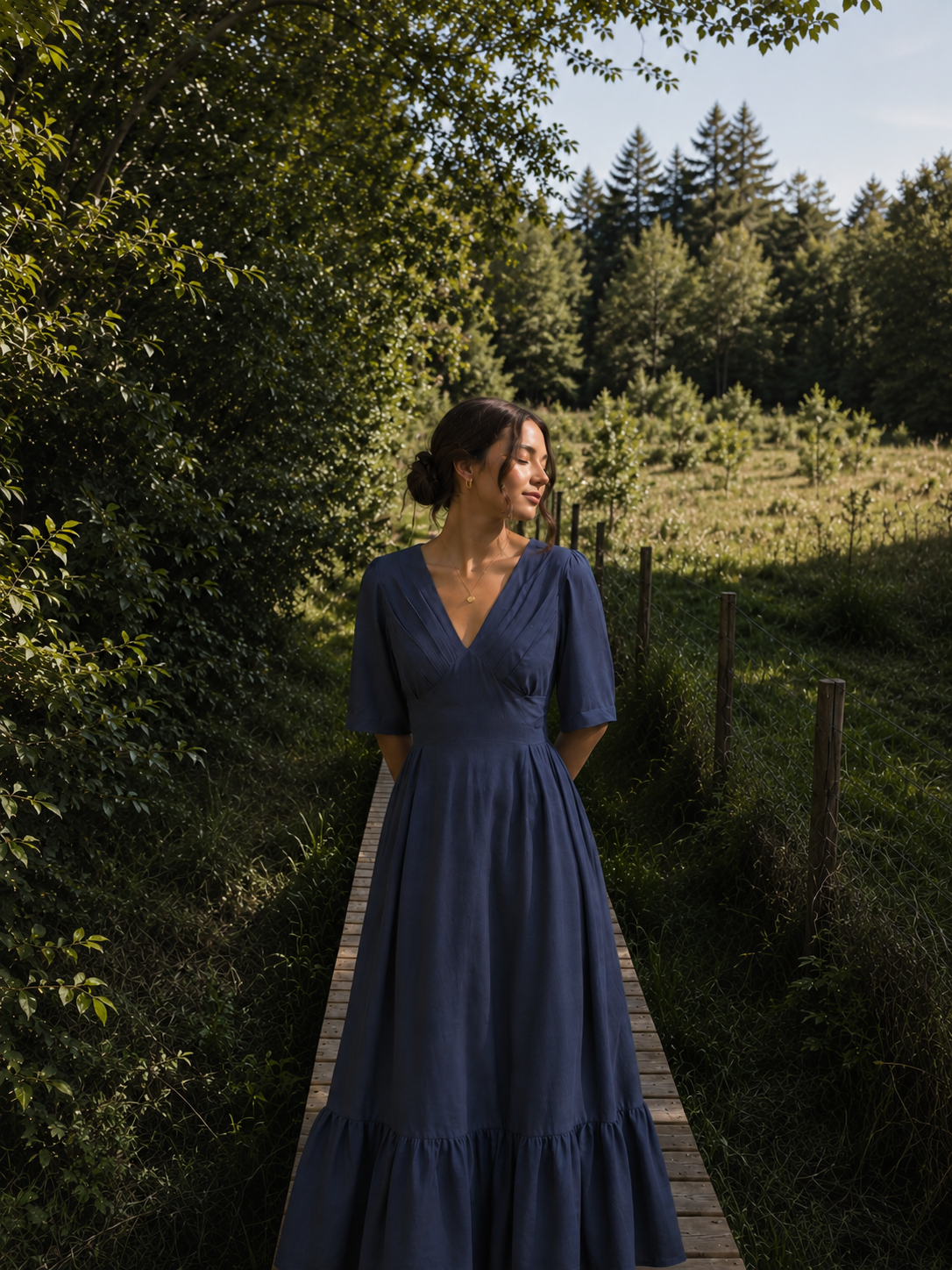 Amara Waist-Tie Maxi Dress
