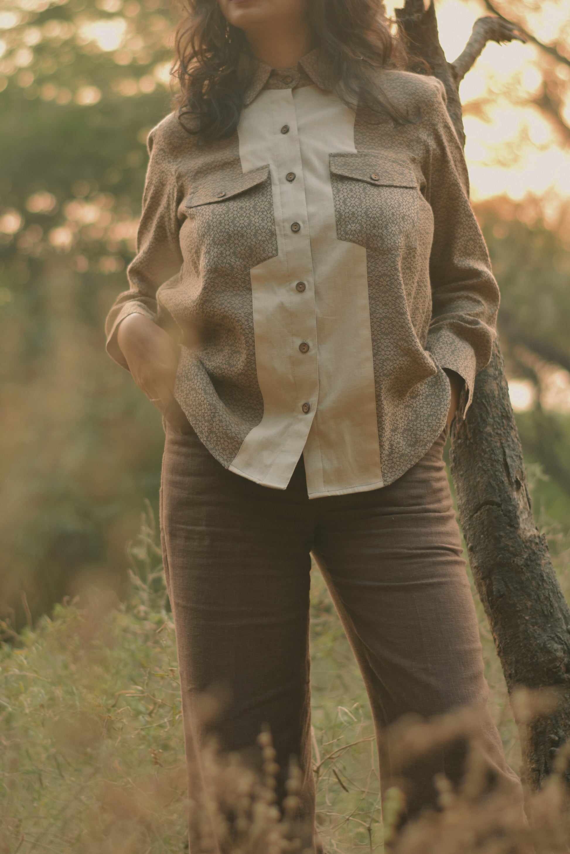 Dual Weave Loose Fit Shirt