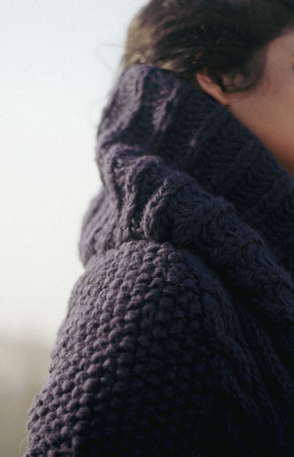 Mountain Magic: The Blue Merino Hand Knitted Sweater