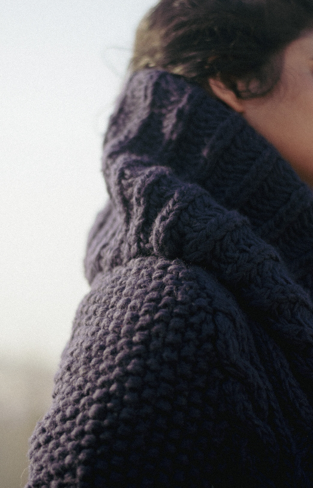 Mountain Magic: The Blue Merino Hand Knitted Sweater