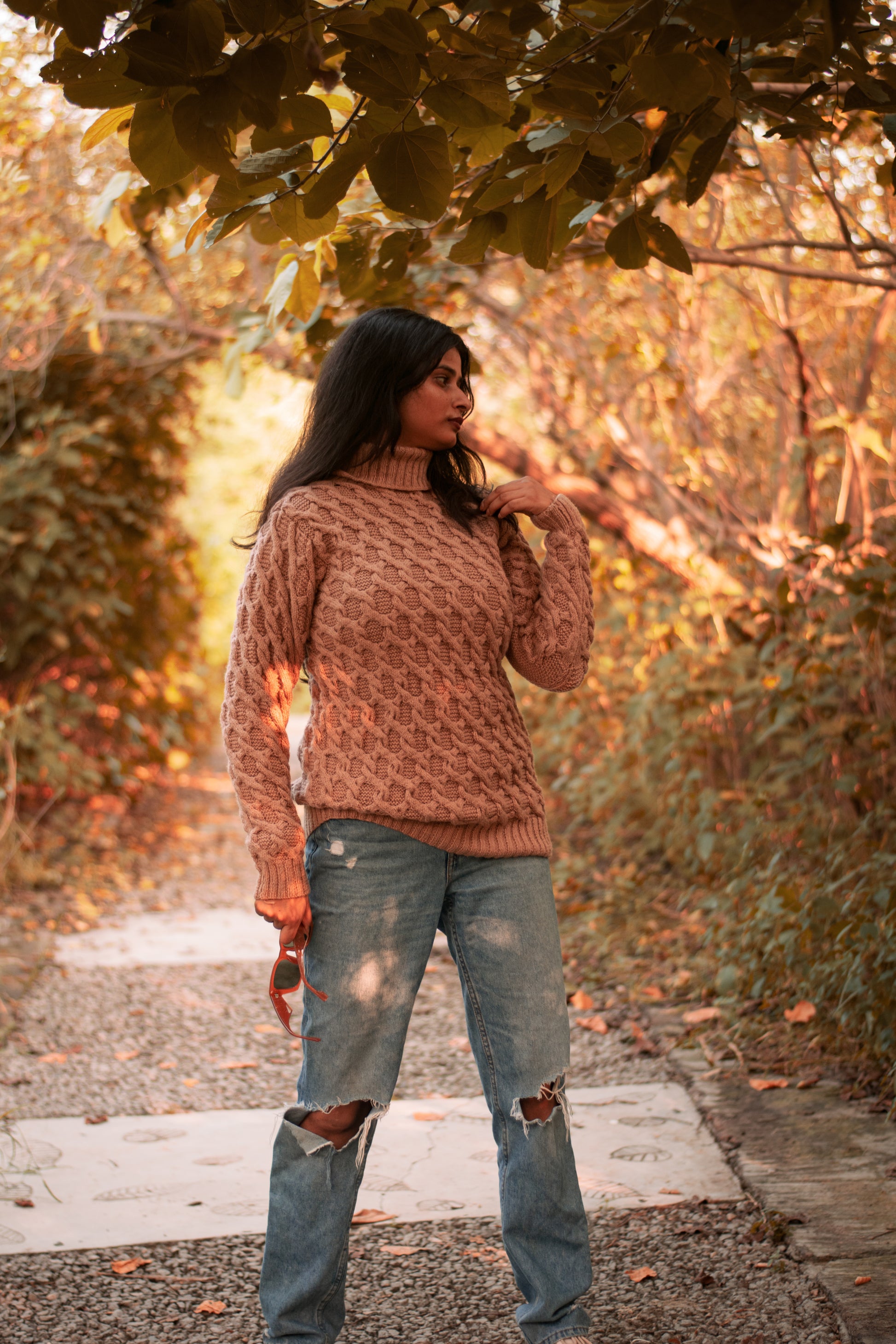 Cable Handknitted Sweater