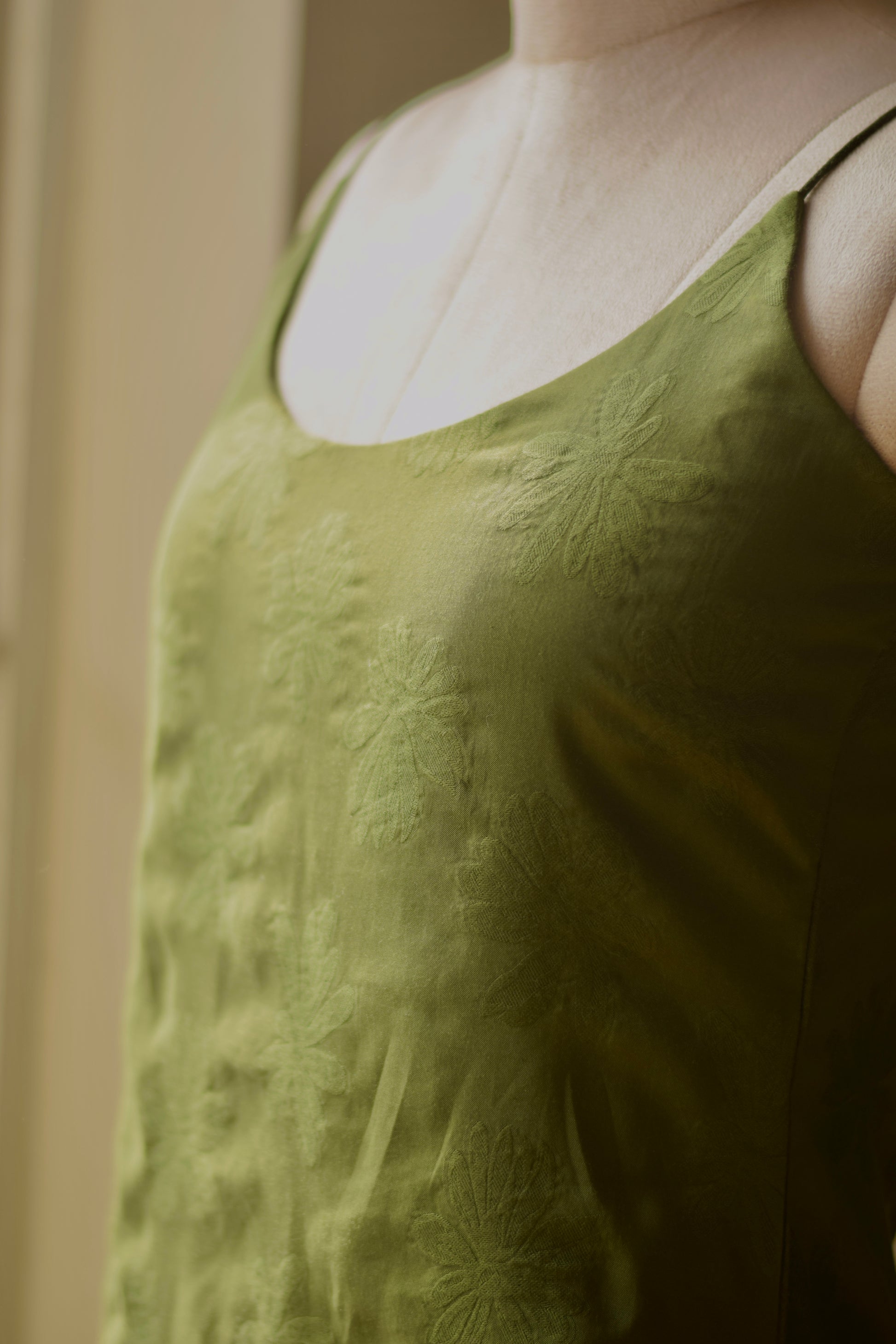 Aurelia Jacquard Adjustable Slip Dress