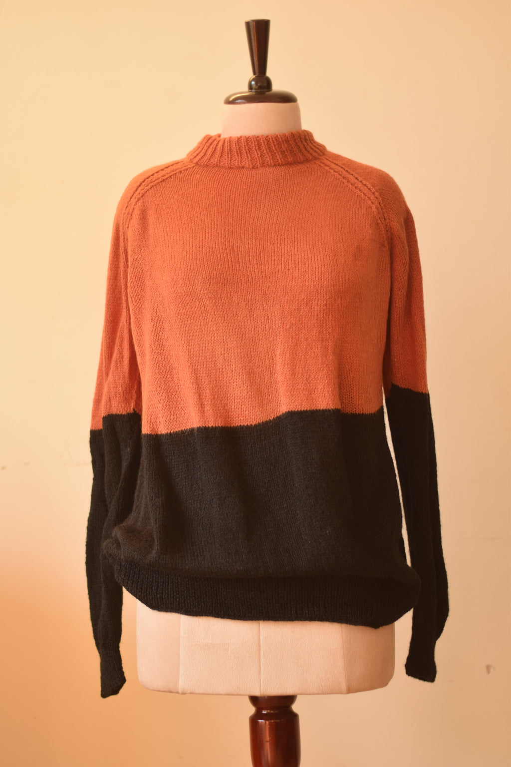 Dual Color Handknitted Sweater
