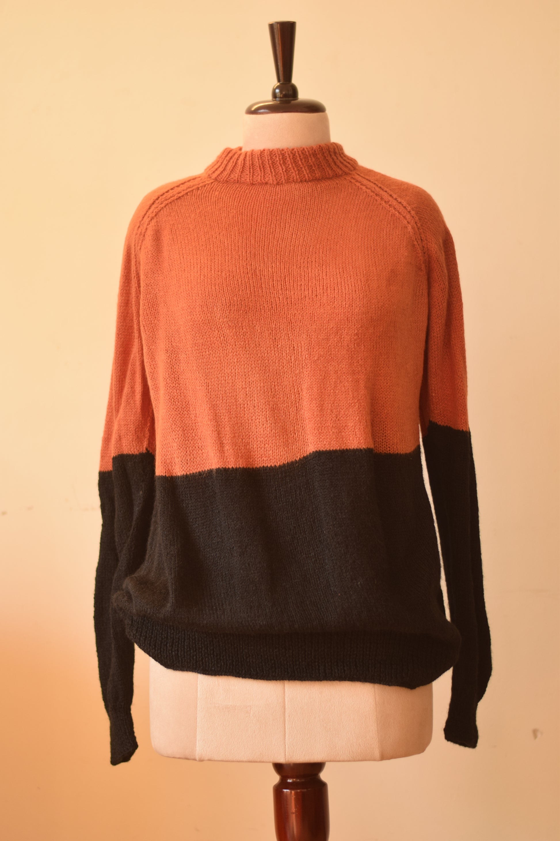 Dual Color Handknitted Sweater