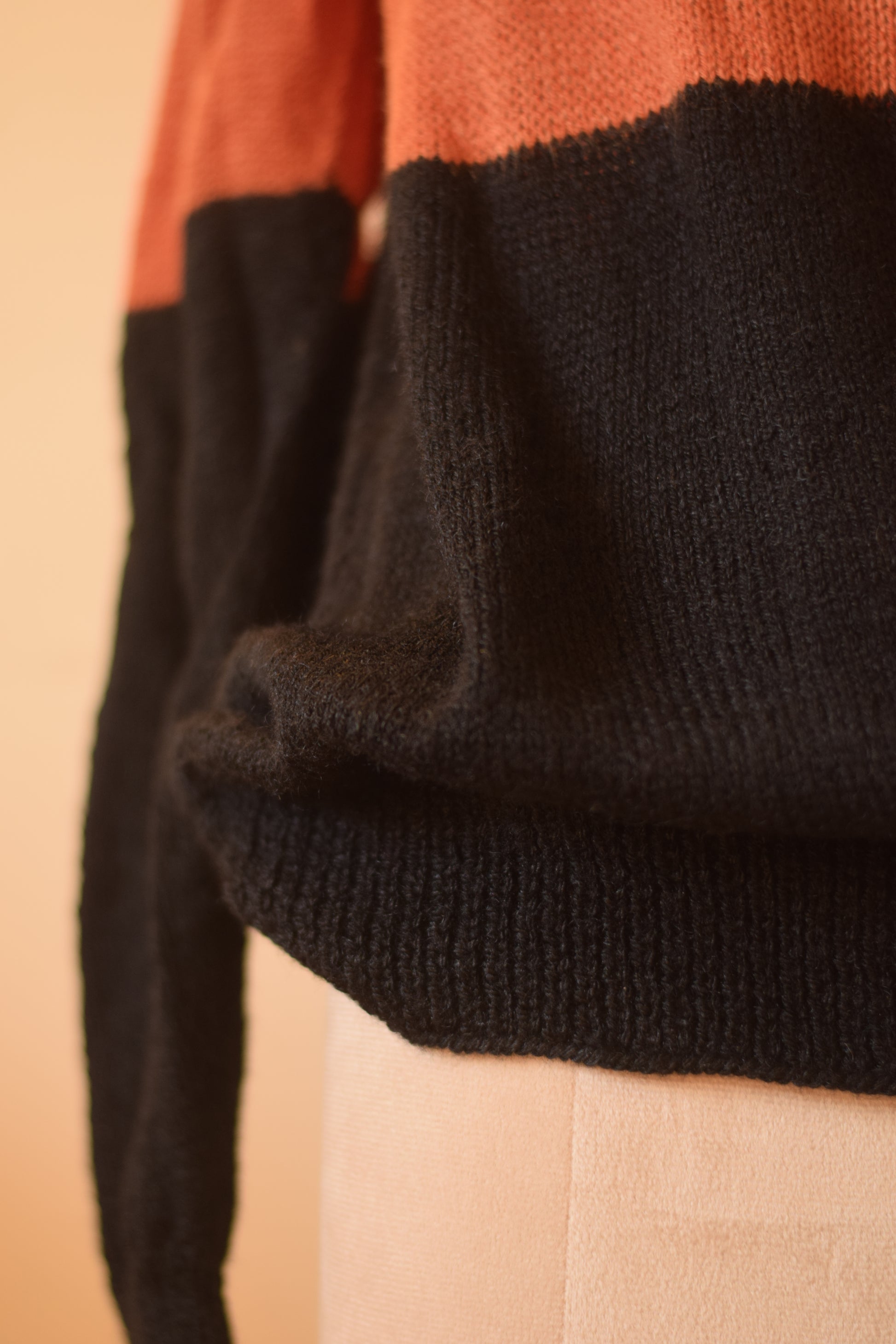 Dual Color Handknitted Sweater