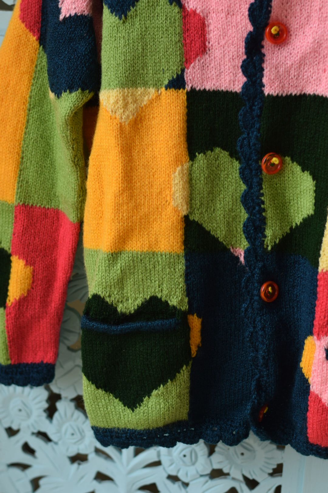 Heart Shaped Box Handknitted Sweater