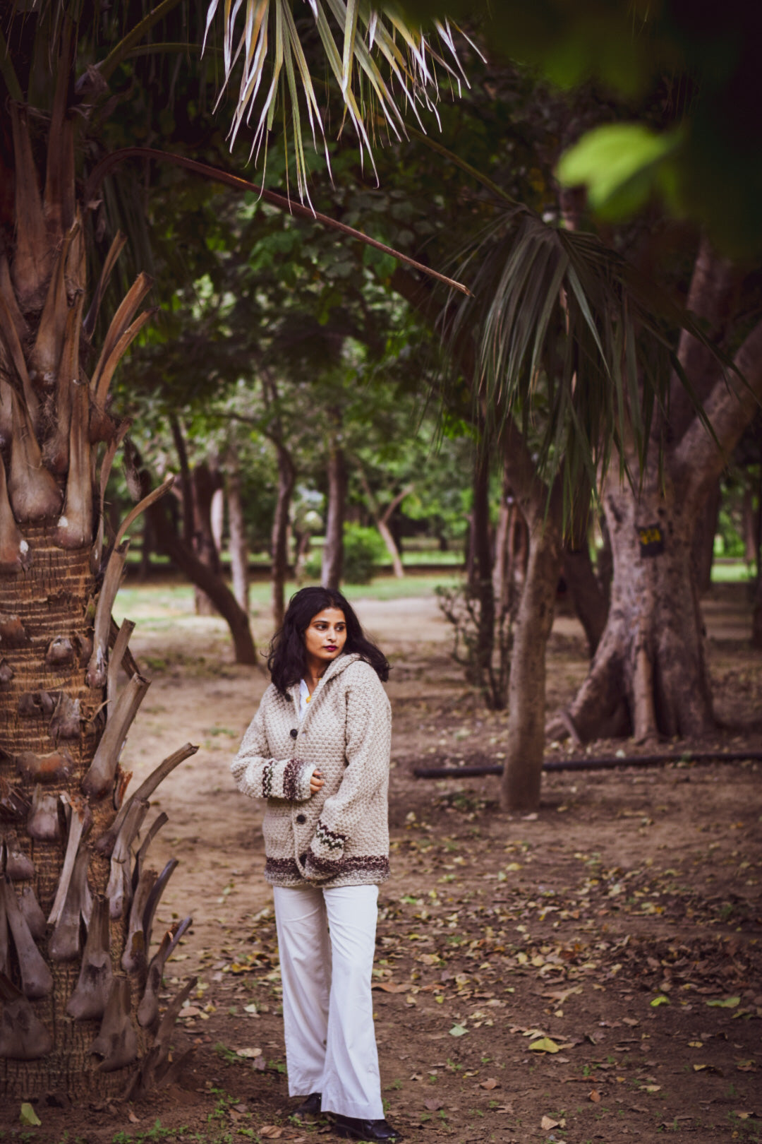 Pure Merino Wool Handknitted Hoodie Sweater