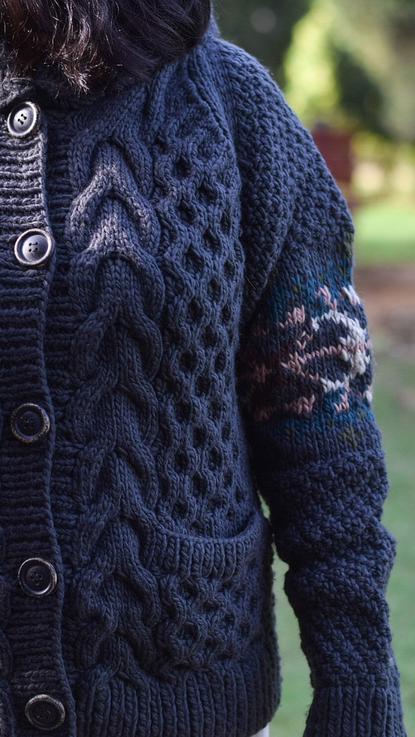 Grey Pure Merino Bliss Handknitted Sweater