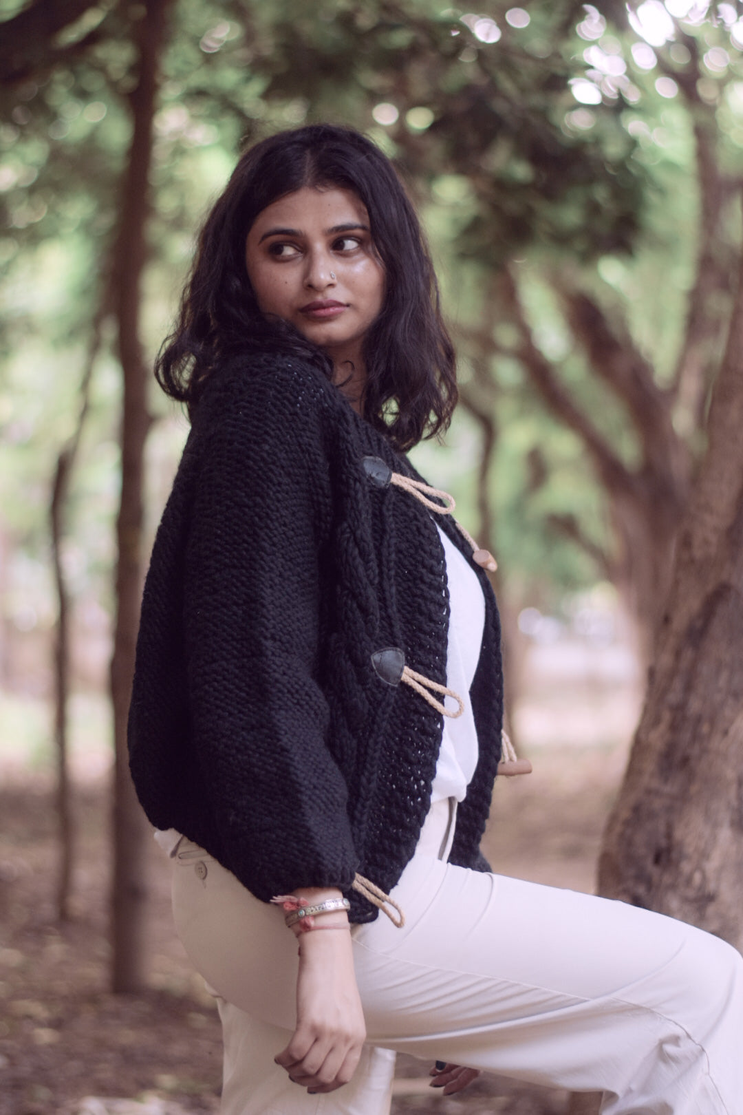 Timeless Black Handknitted Sweater