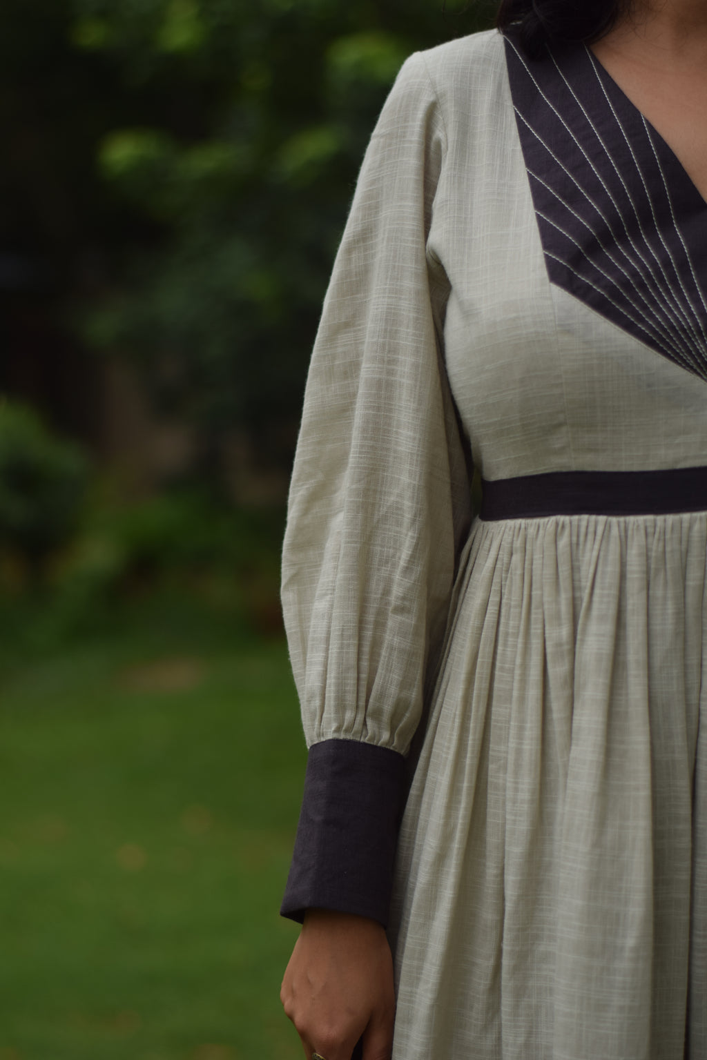 Dusky Cotton Linen Dress
