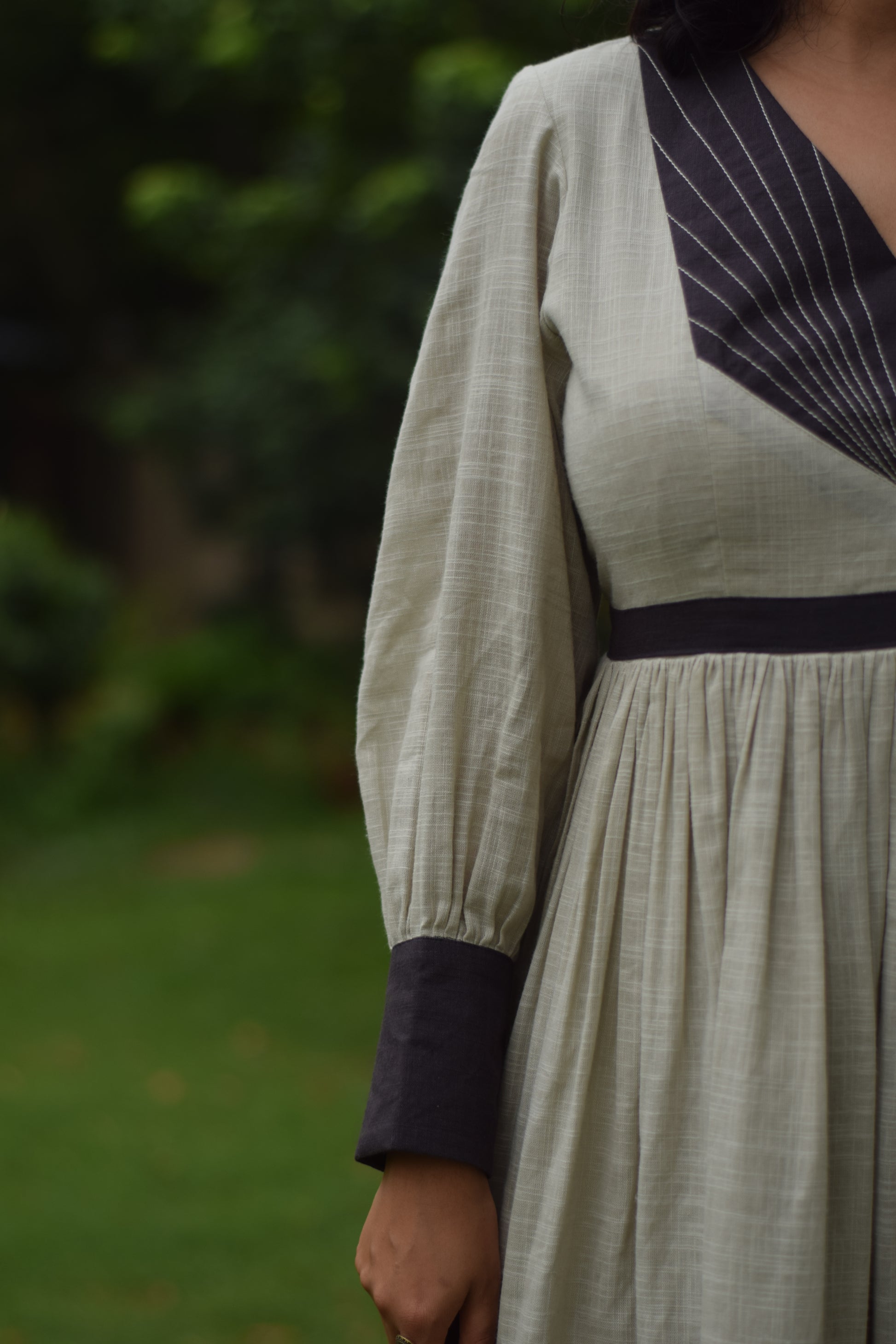 Dusky Cotton Linen Dress