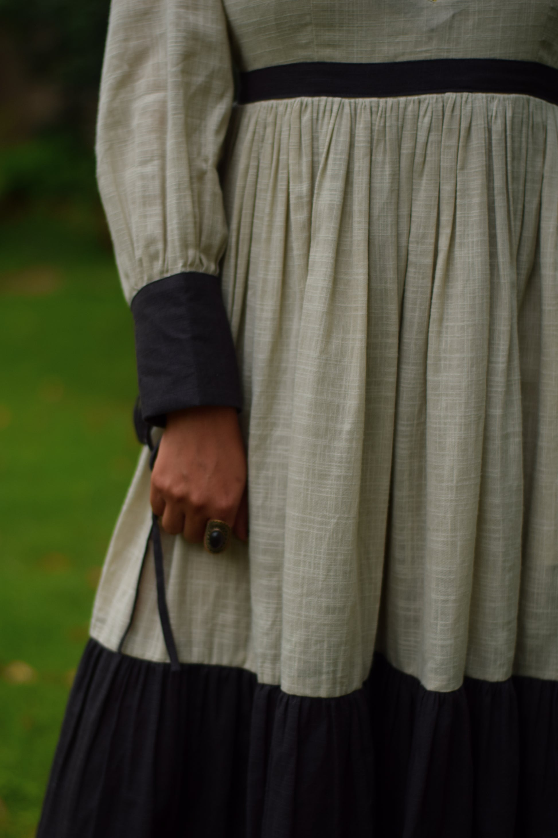 Dusky Cotton Linen Dress
