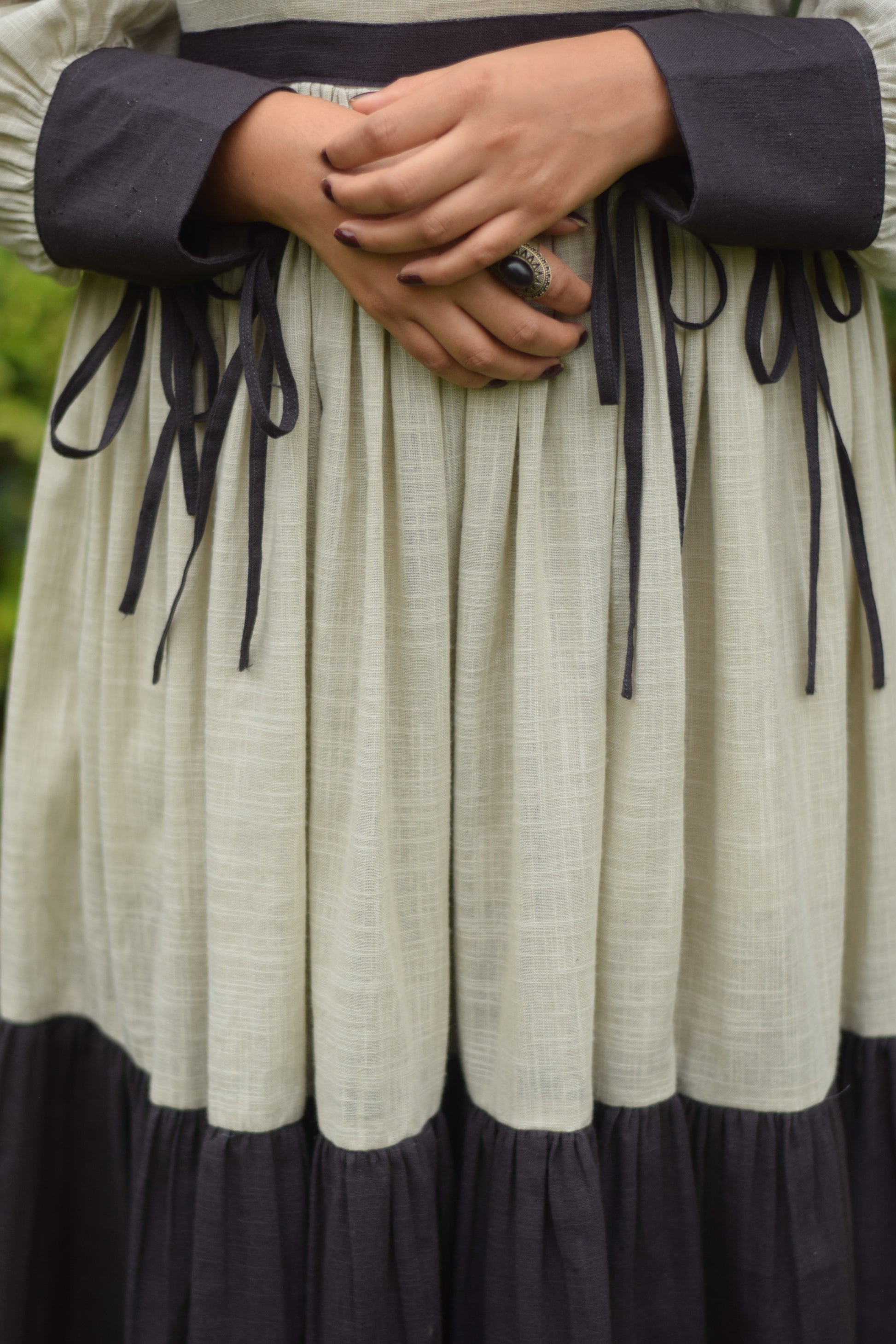 Dusky Cotton Linen Dress