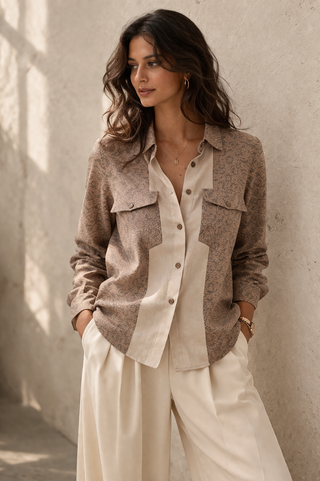 Dual Weave Loose Fit Shirt