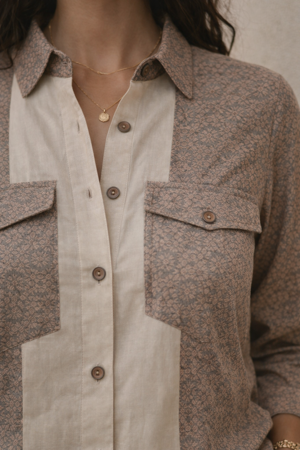 Dual Weave Loose Fit Shirt