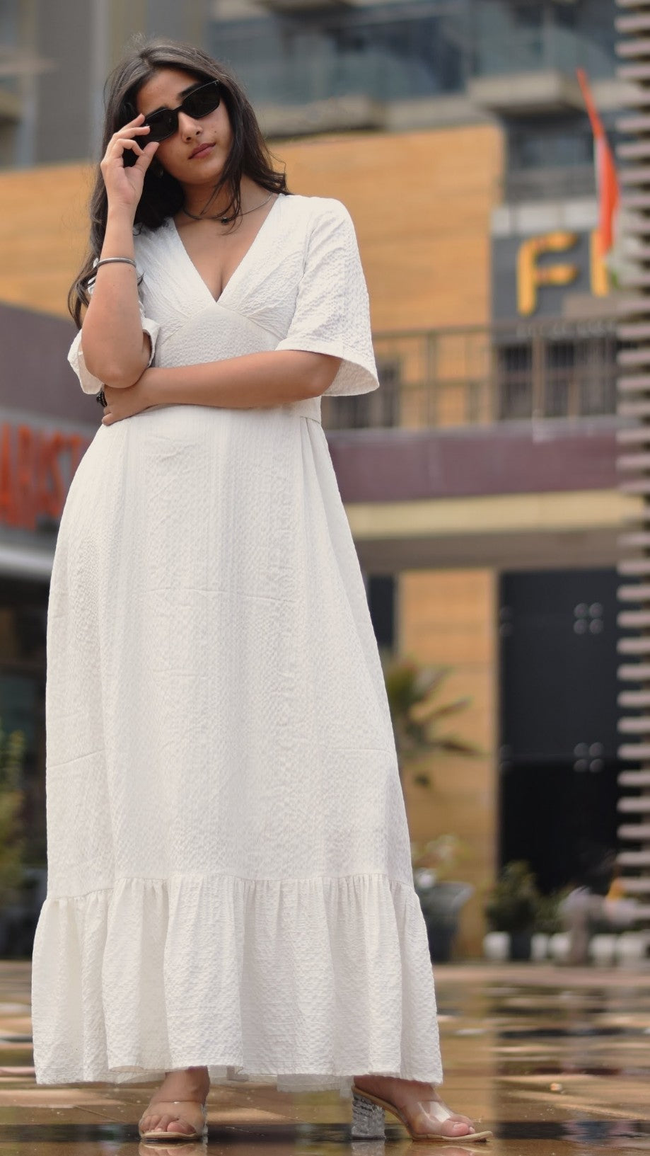Breezy Knot White Dress