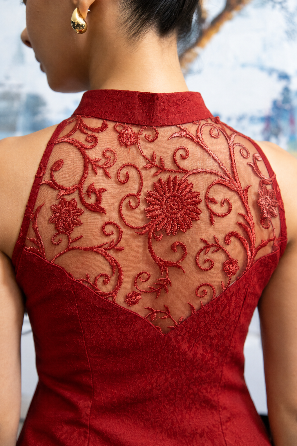 Scarlet Lace Top