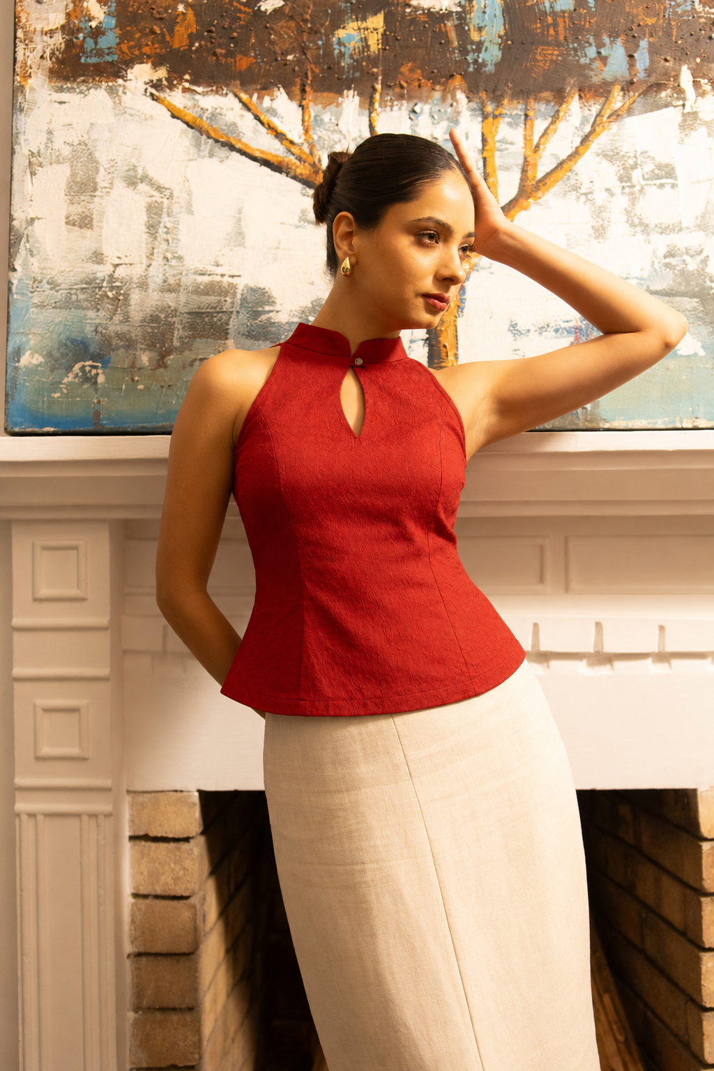Scarlet Lace Top