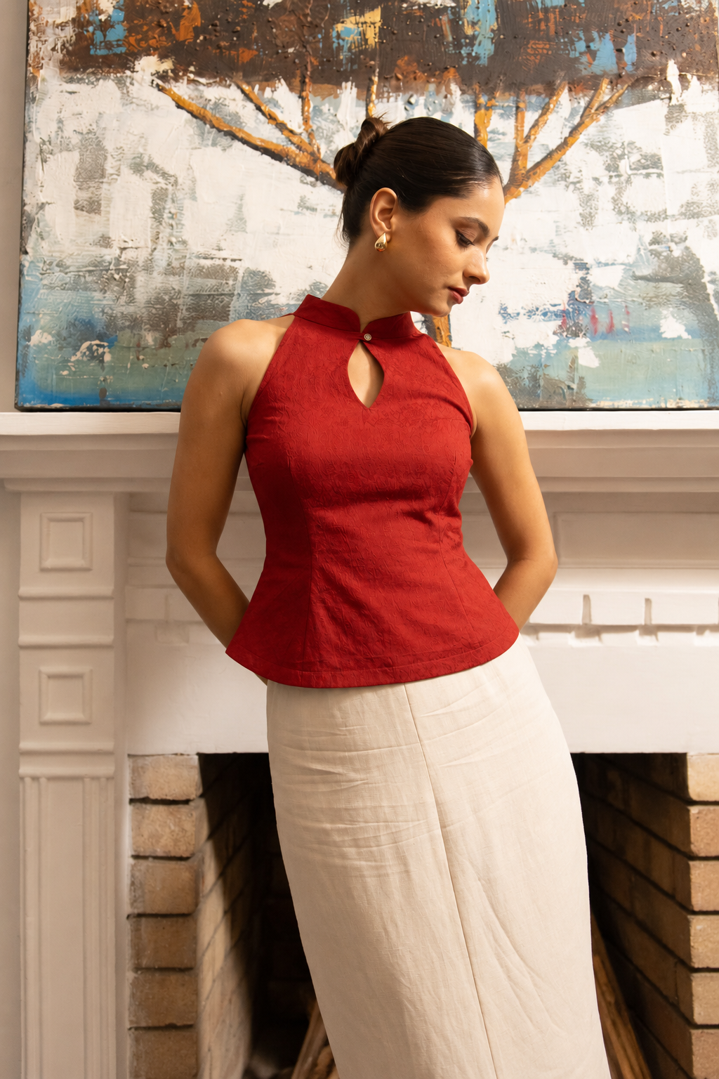 Scarlet Lace Top