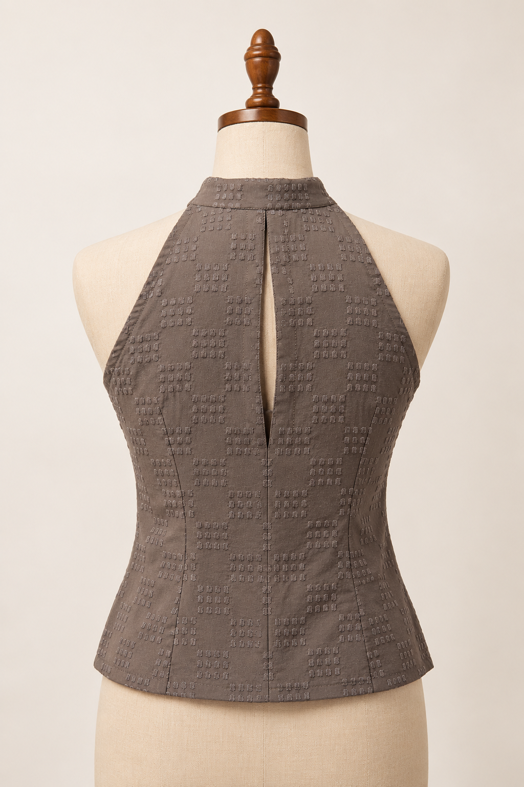 Textured Dobby Halter Top