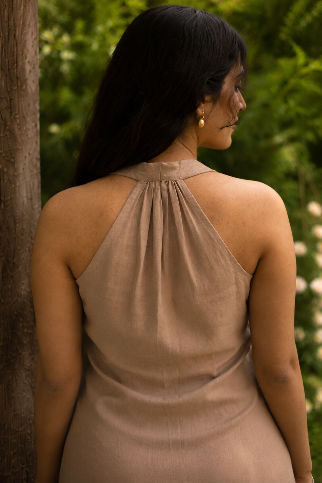 Sand Dune Halter Neck Dress