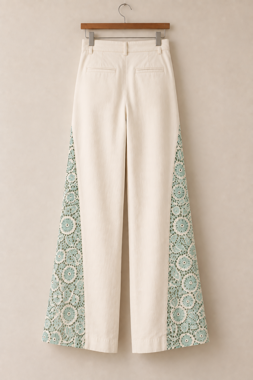 Grace Mint Schiffli Pants