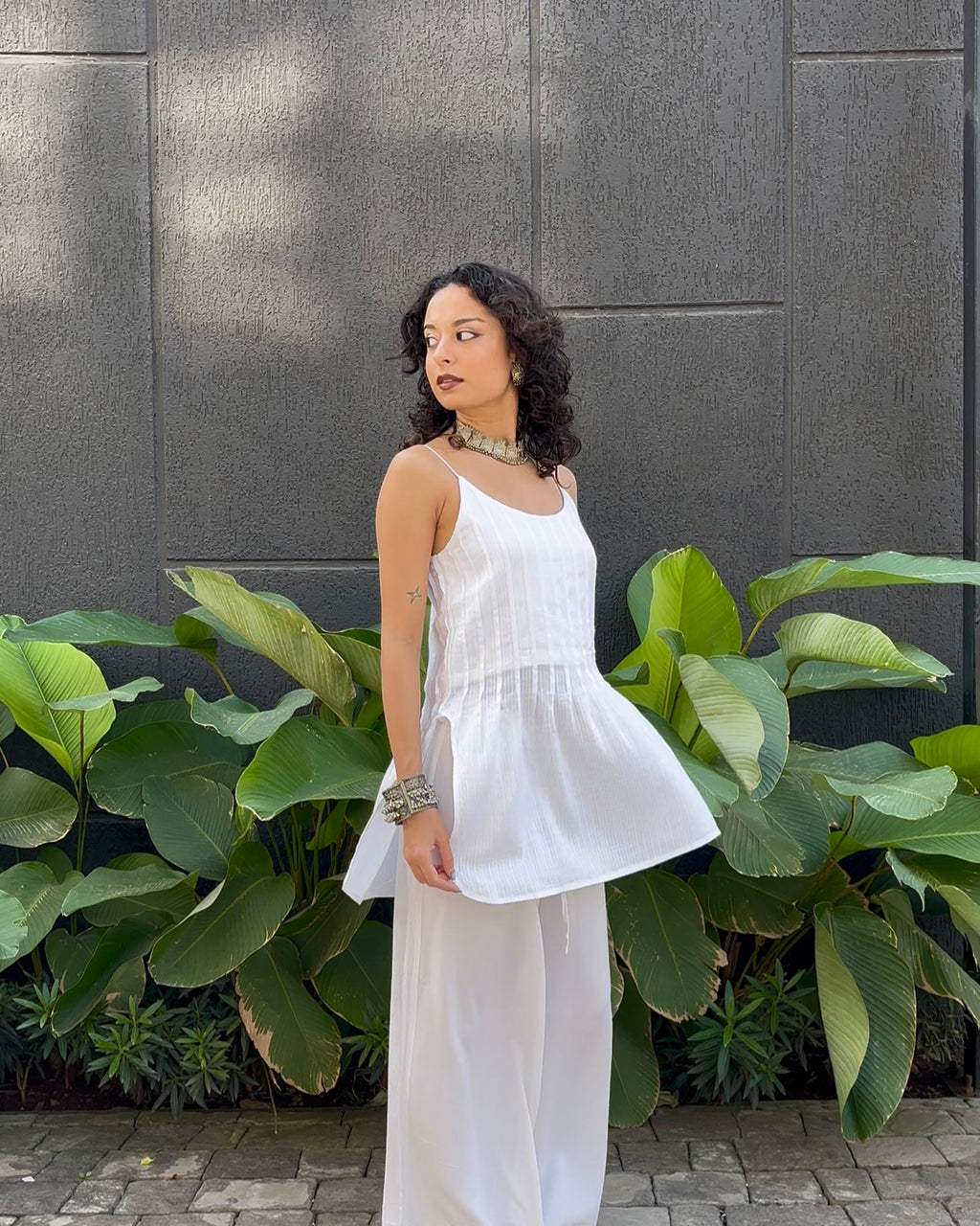 Riva Backless Tie-Up Cotton Seersucker Top 2.0